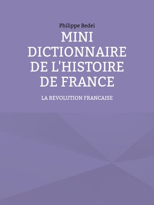 cover image of Mini dictionnaire de l'Histoire de France